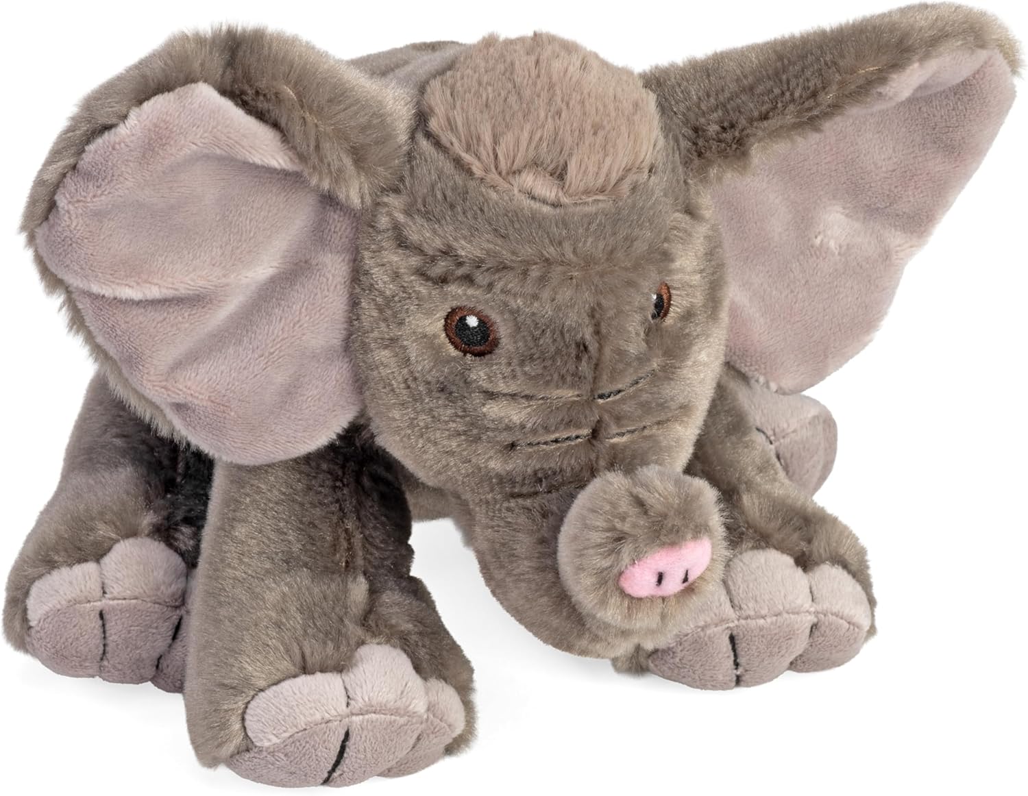 Wild Republic Cuddlekins Eco Mini African Elephant, Stuffed Animal, 8 Inches, Plush Toy, Fill is Spun Recycled Water Bottles, Eco Friendly