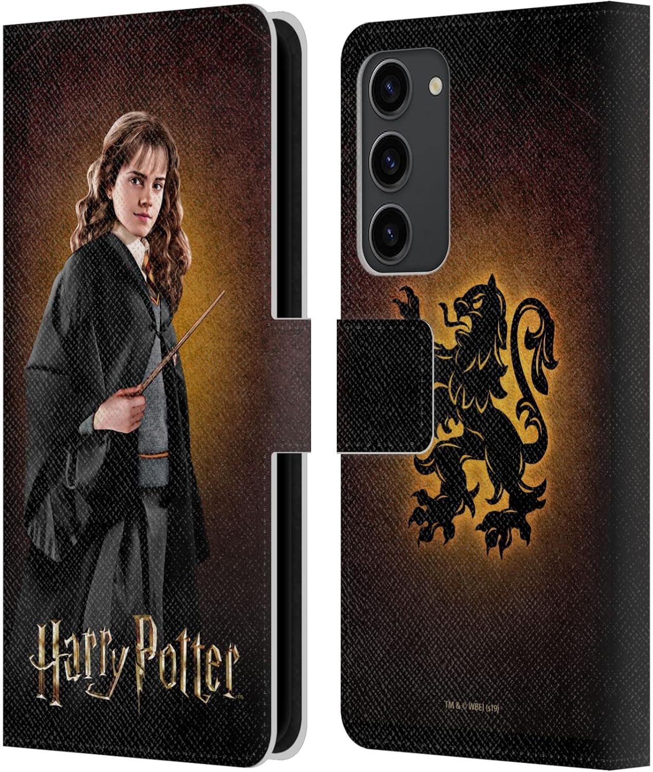 Head Case Designs Officially Licensed Harry Potter Hermione Granger Chamber of Secrets IV Leather Wallet Case Compatible with Samsung Galaxy S23+ 5G