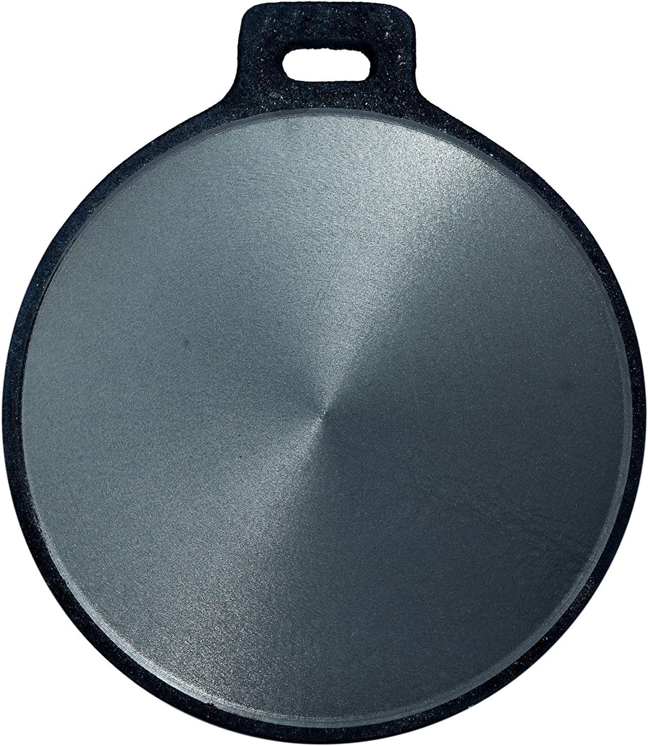 nakshathra cast Iron preseasoned Tawa /Tawa/dosa/roti/pizza pan (Black, 31cm)