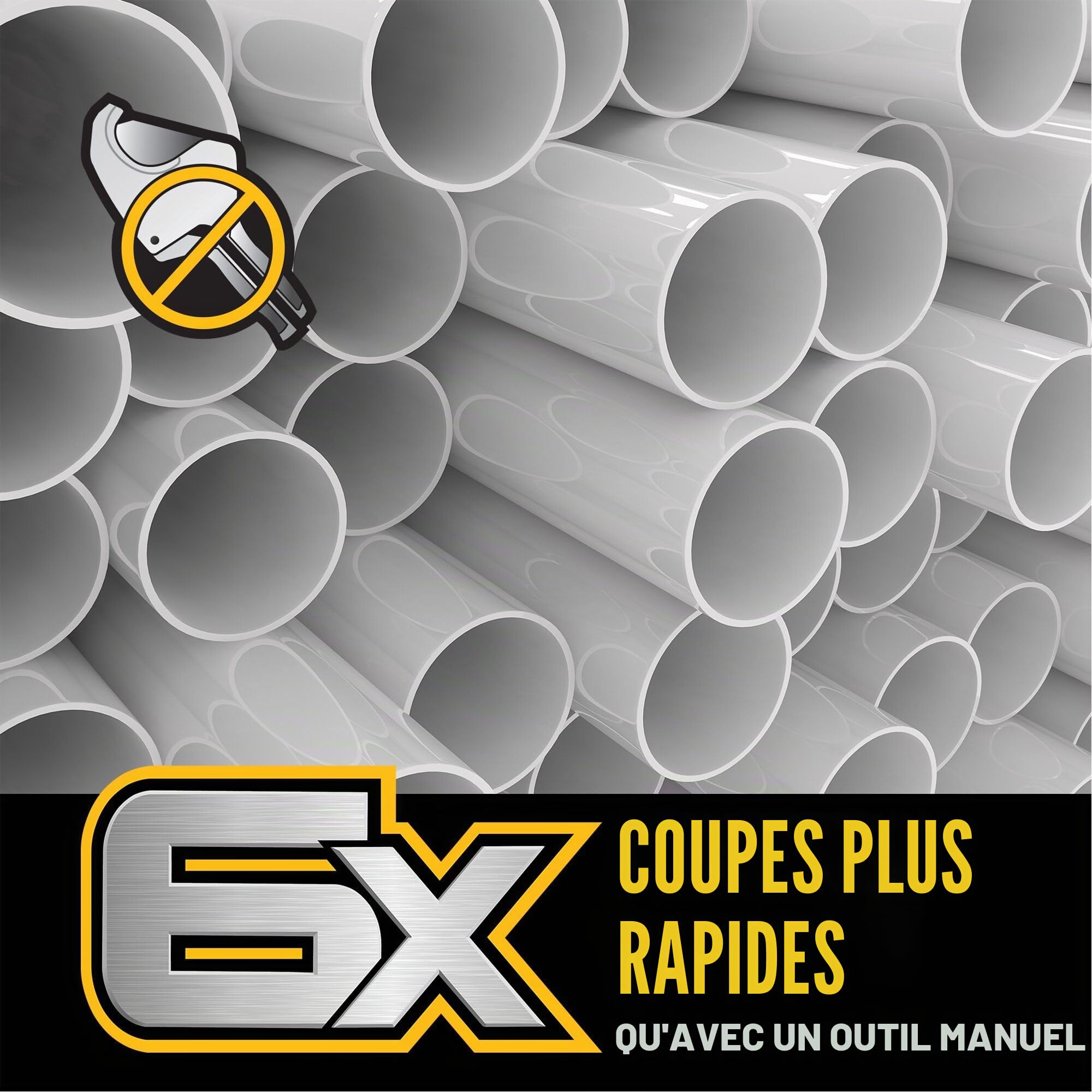 DEWALT Impact Connect Pince coupante PVC/PEX avec support de serrage (DWAPVCIR)