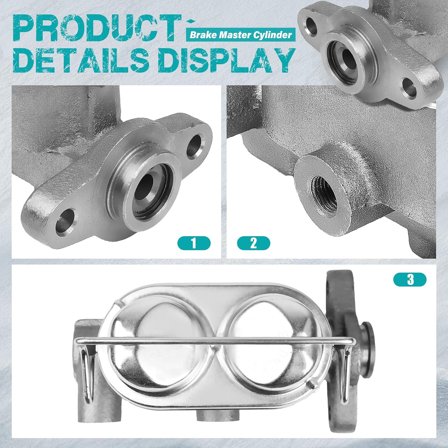 Brake Master Cylinder with Reservoir Compatible with Ford Mustang 1967-1970, Country Sedan, Custom, Galaxie, LTD & Mercury Cougar, Brougham, Marauder, Monterey, Park Lane Replace OE#M73323