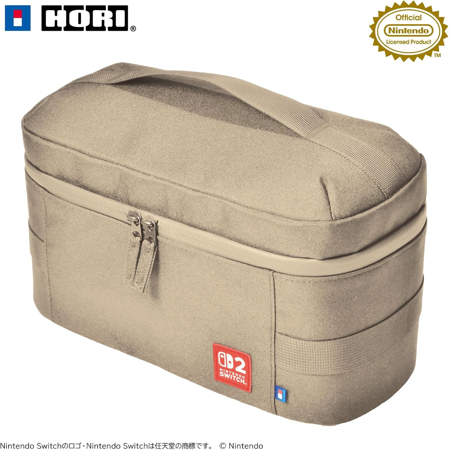 【任天堂ライセンス商品】まるごと収納バッグ for Nintendo Switch™ 2 アイボリー【Switch2・Switch両対応】