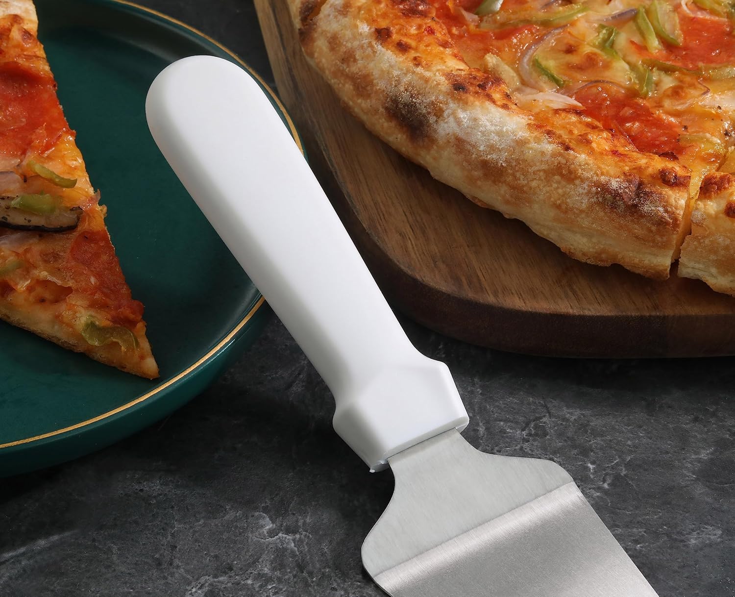 New Star Foodservice 538345 Plastic Handle Pie Server, 10-Inch, White