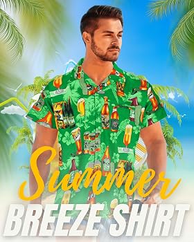 Loud Hawaiian Shirt For Men - Aloha Beach Party Stag Holiday Office BBQ Shirt