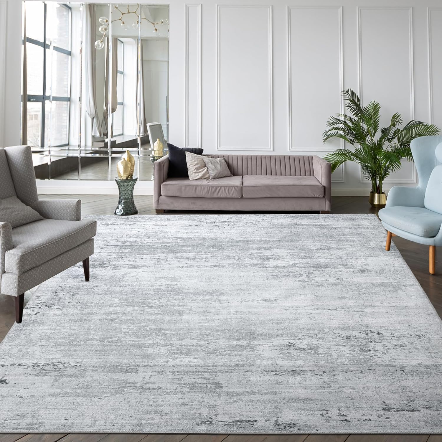 Amazon.com: 10x14 ft Area Rug for Living Room Extra Large Modern Style ...