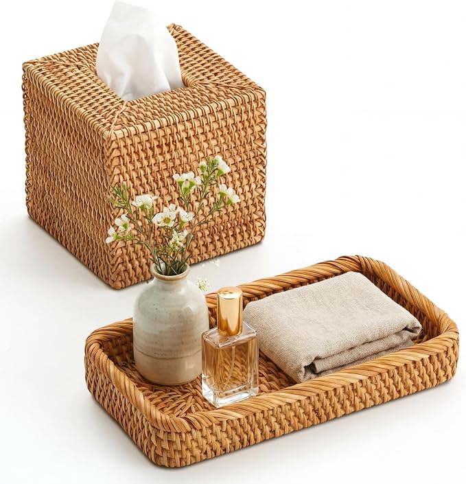 Rattan Vanity Set