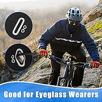 Vista 4 de Suhine Pasamontañas de invierno para esquí, resistente al viento, máscara térmica completa para clima frío, pasamontañas con rayas reflectantes