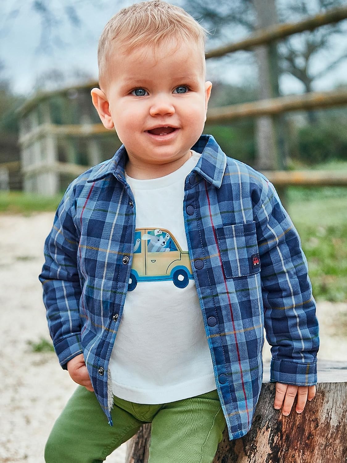 Mayoral Lined Overshirt for Baby-Boys Blue