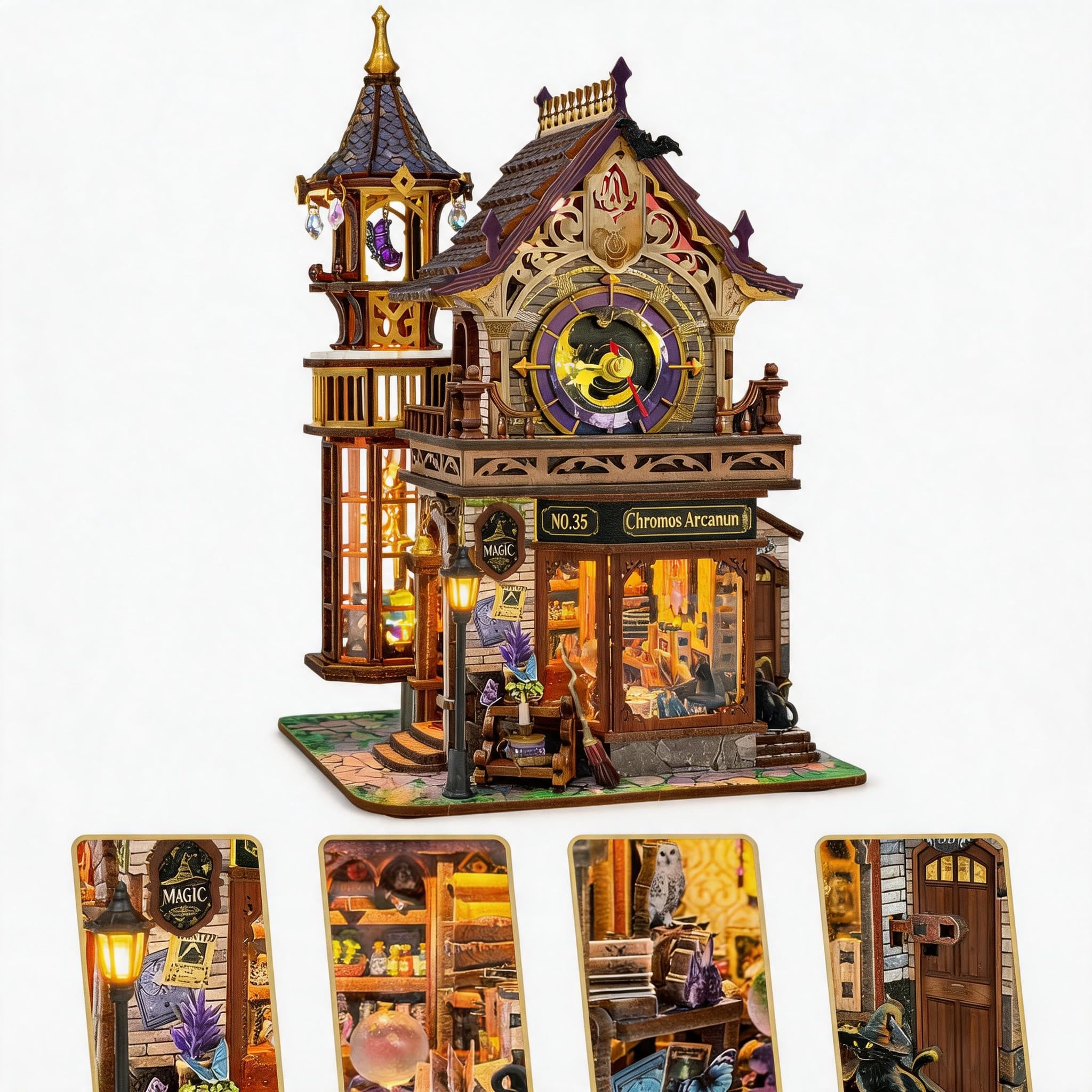 Amazon | ブックヌック キット 時間魔法店 ドールハウス ミニチュア