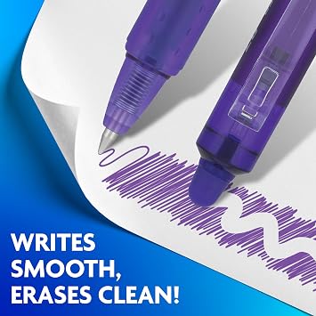 PILOT FriXion Clicker Erasable, Assorted Color Inks, 10-Pack Pouch