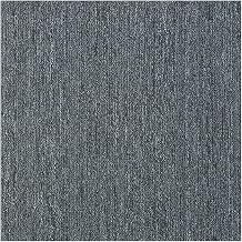 20pcs Carpet Tiles 50x50 cm 5 SQM Carpet Floor Tiles Heavy Duty Non-Slip Flooring Rugs for Commercial Retail, Office, Home, Kitchen, Bedroom, Living Room, Bathroom (Dark Grey)