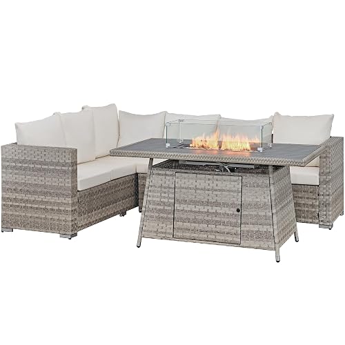Aweather 6 Seater Rattan