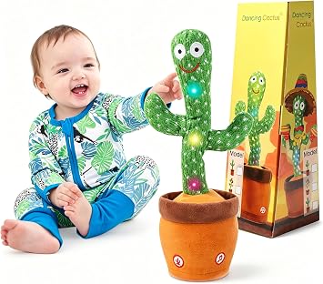 MIAODAM Dancing Cactus Toy, Interactive Talking Cactus Singing 10 Songs
