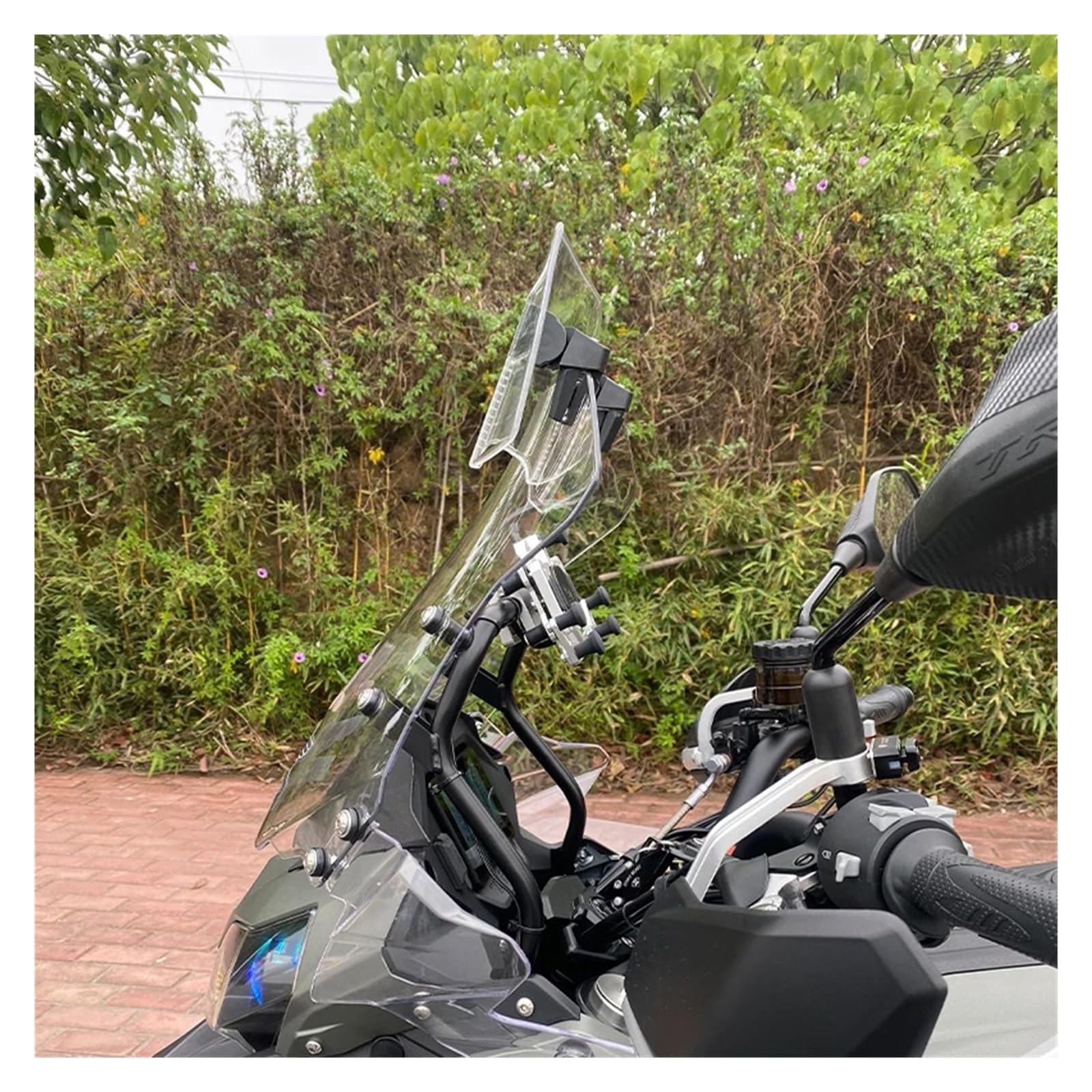Estensione Universale Per Parabrezza Per Motocicletta Spoiler Regolabil Deflettore A Morsetto Per KAWASAKI Per Yam&aha Per Hon&da Per SUZUKI Deflettori