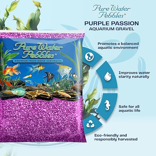 Miniatura 9 de Grava para acuario, 5 libras, brillo de lasernita