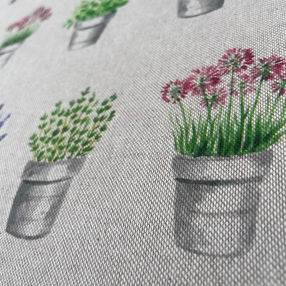 Animals Flowers Digital Printed Cotton Rich Linen Vintage Look Quilting Craft Project Cushion Curtain Furnishing Upholstery Home Fabric Material | 55