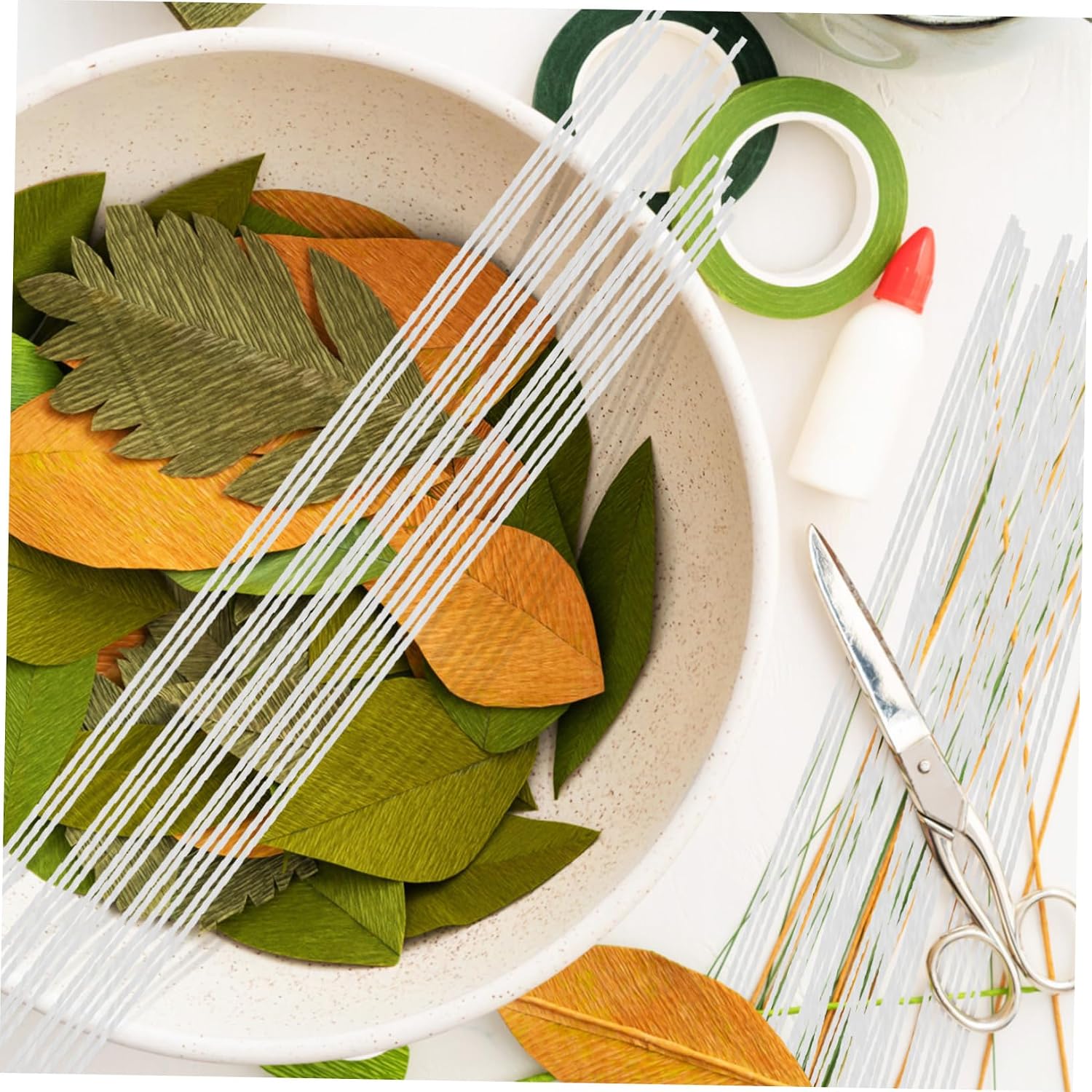 100Pcs Iron Wire Stems for DIY Floral Arrangements Flexible Bouquet Wire for Craft Projects Durable and Easy to Use for Wreath Making and Garden Decoration