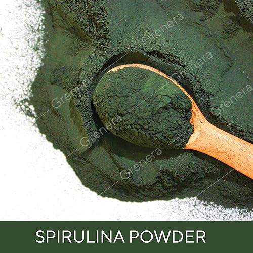Miniatura 3 de Nutranix BHM Pure Spirulina Powder  Suplemento proteico de algas superalimento  Cultivado orgánicamente 2.2 lbs