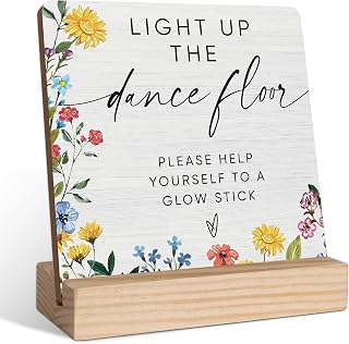 Dance Floor Wooden Plaque, Bridal Shower Decoration, Bridal Shower Signs, Flower Wedding Decor with Wood Base, Wedding Reception Table Decor, Engagement Party Sign, Engagement Decorations