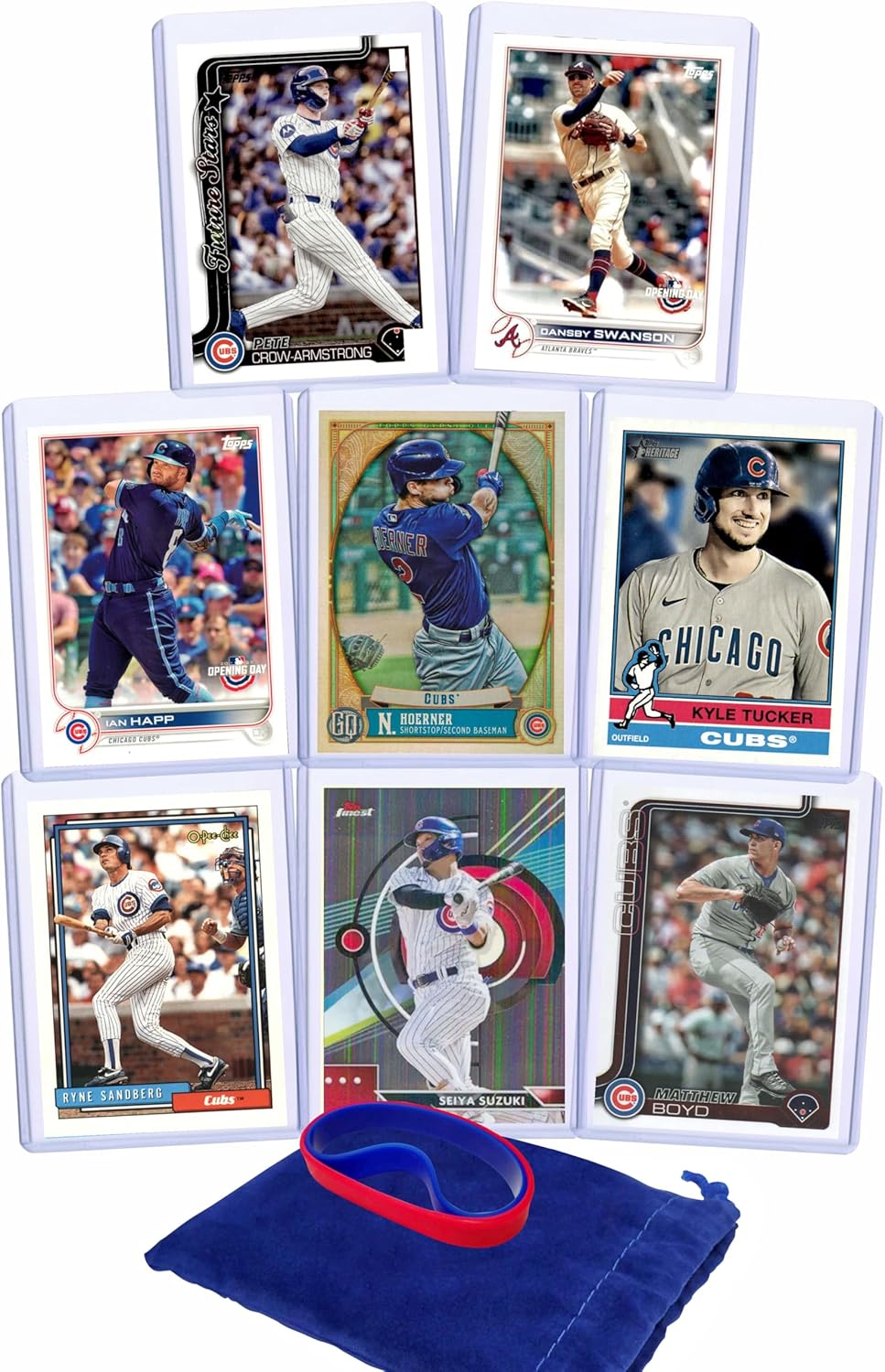 Cubs Baseball Card & Wristband Gift Pack: Stars & GOATs