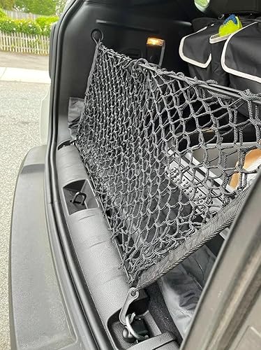 Miniatura 5 de Red de carga organizadora de maletero trasero para Jeep Compass Patriot Renegade 2007-2025 - Red de carga negra estilo sobre para SUV - Organizador