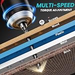 Cordless de perceuse électrique pour batterie Makita, kit de perle électrique sans brosse de 1/2 po,440 En lbs(50N.m) Électrique 18V Outil de pilote de forage,20 Mode de vitesse variable de position pour la maison,Jardin (pas de batterie)
