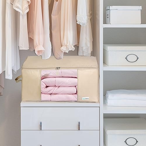 Miniatura 8 de Bolsa de almacenamiento de edredón bolsa organizadora plegable para edredones KingQueen, almohadas, mantas, ropa de camacolcha, manta, edredón,