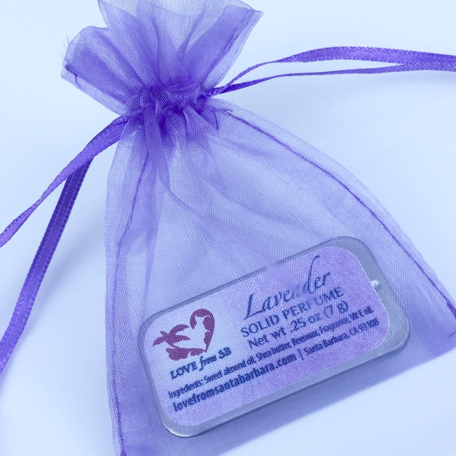 Compact Personal Lavender Solid Perfume | Luxurious Artisan Spa Gift for Her | Convenient, fits in your purse or travel bag | Lavender Perfume - Image 2