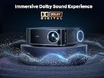 [4K Support/36W Dolby Audio/APPs] Smart-Projector-4K with WiFi6 and 2-Way Bluetooth, AI Auto Focus Projector, HDR10, TOPTRO X9 Outdoor Movie Proyector Compatible with Netflix/YouTube/Prime Video