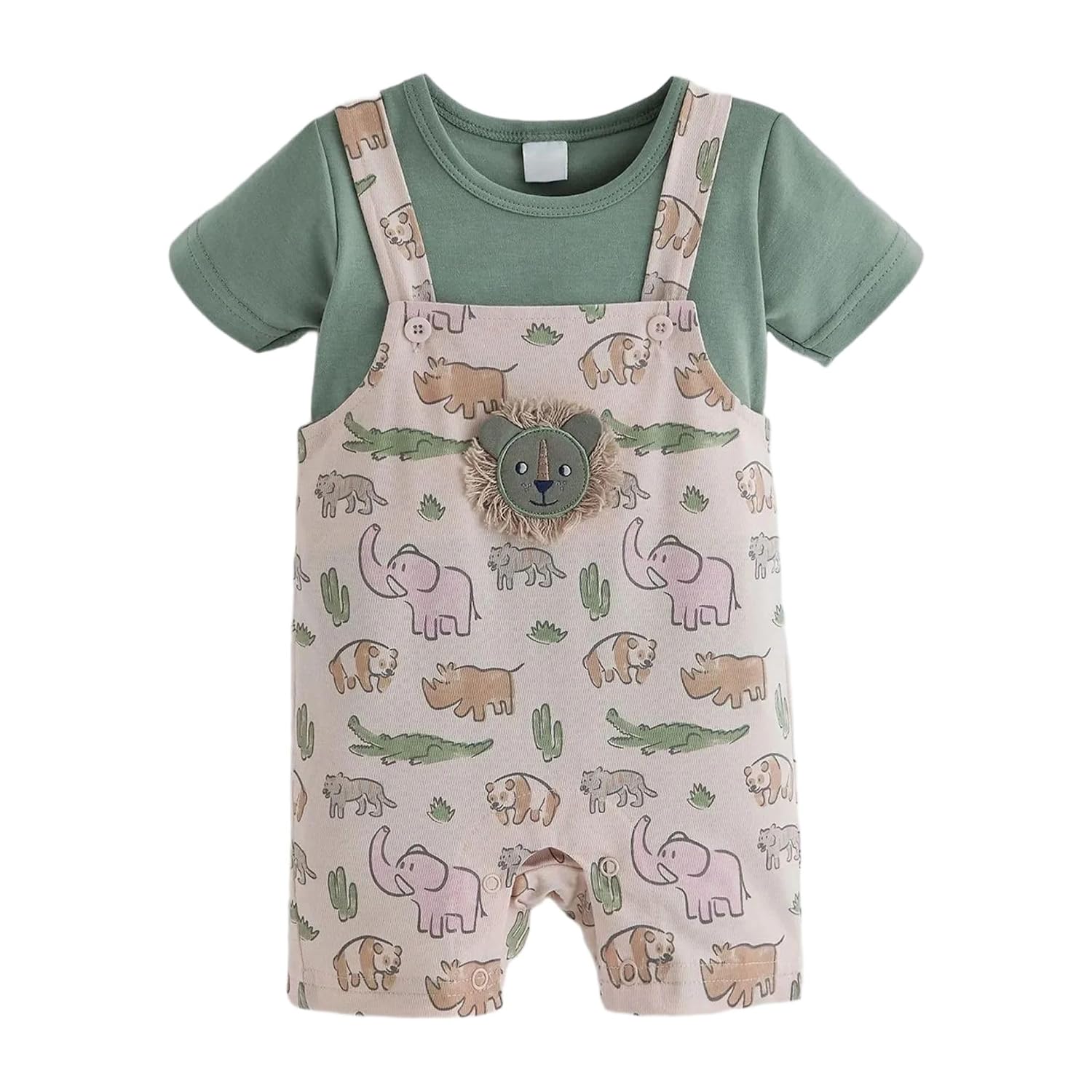 Hopscotch Lion Applique T-shirt & Dungaree Set - Review, Price and Buying Guide