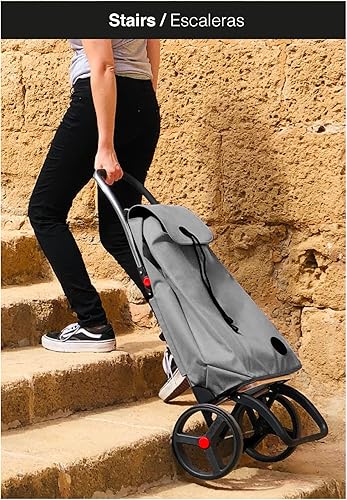 Miniatura 9 de Carrito de compras plegable con ruedas  Carro plegable personal plegable para comestibles  Duradero y portátil  Lima