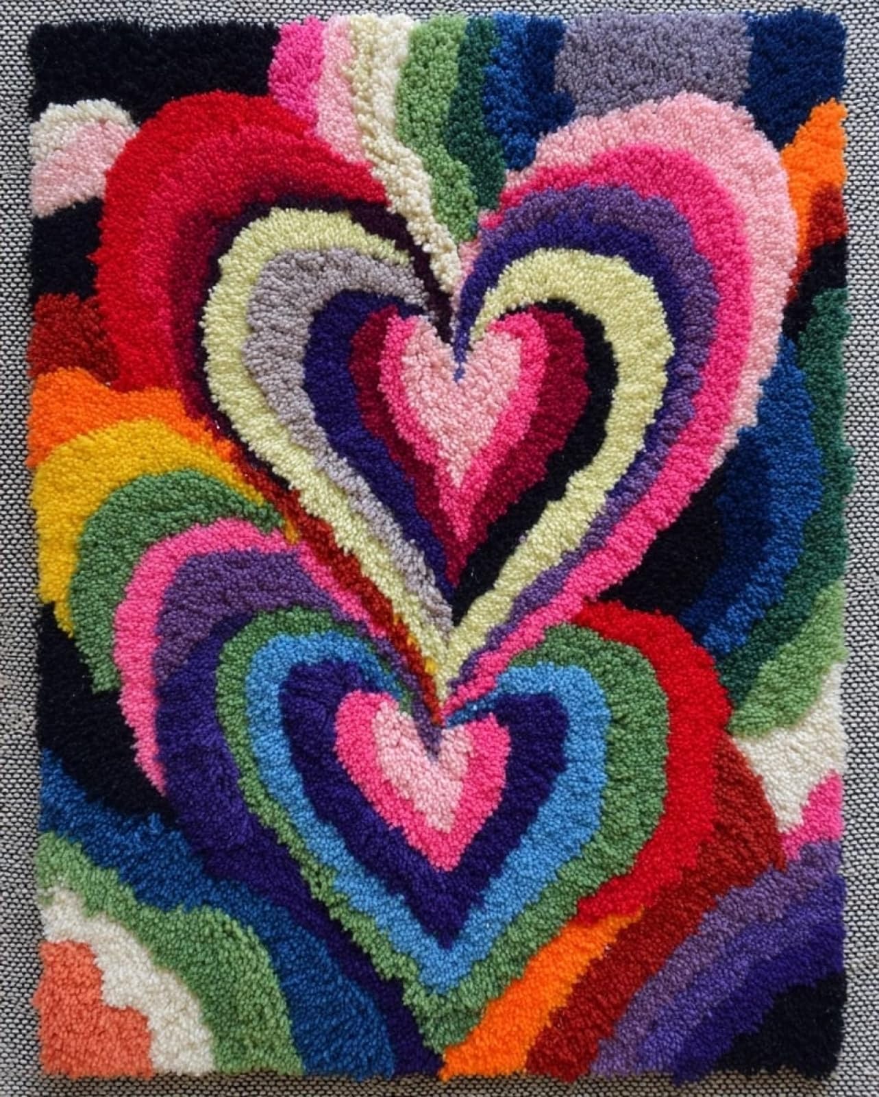 Wallphantom Latch Hook Rug Kit for Adults,Love
