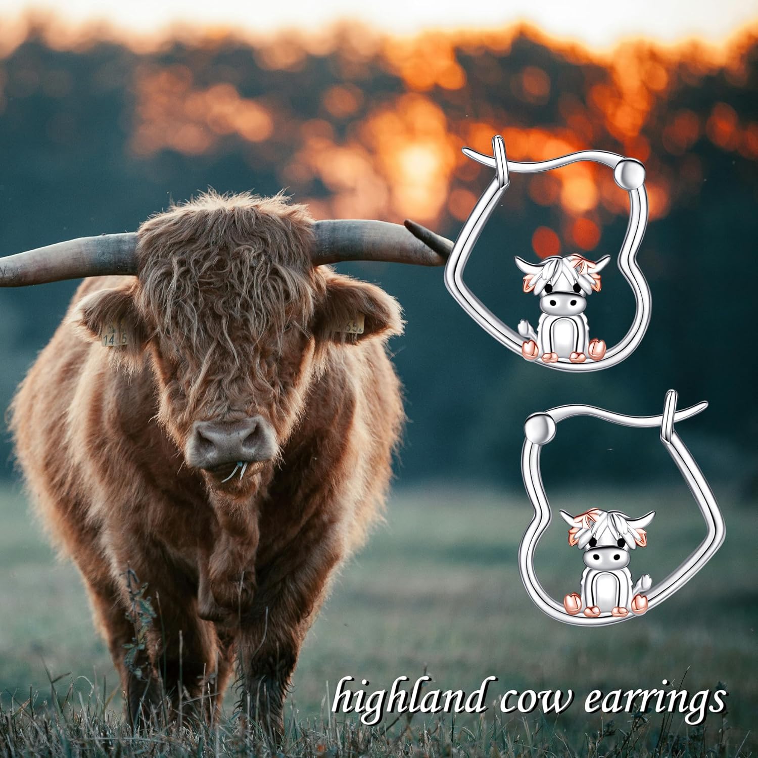 Beagle/Yorkie/Bunny/Frog/Snake/Sloth/Axolotl/Corgi/Horse/Mushroom/Highland Cow Earrings 925 Sterling Silver Huggie Hoop Earrings Animal Jewelry Christmas Gifts for Women - Image 6