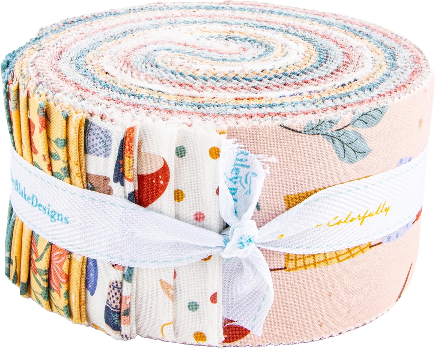 Jennifer Long Thimbelina & The Sewing Fairies 40 2.5-inch Strips Jelly Roll Riley Blake RP-16860-40