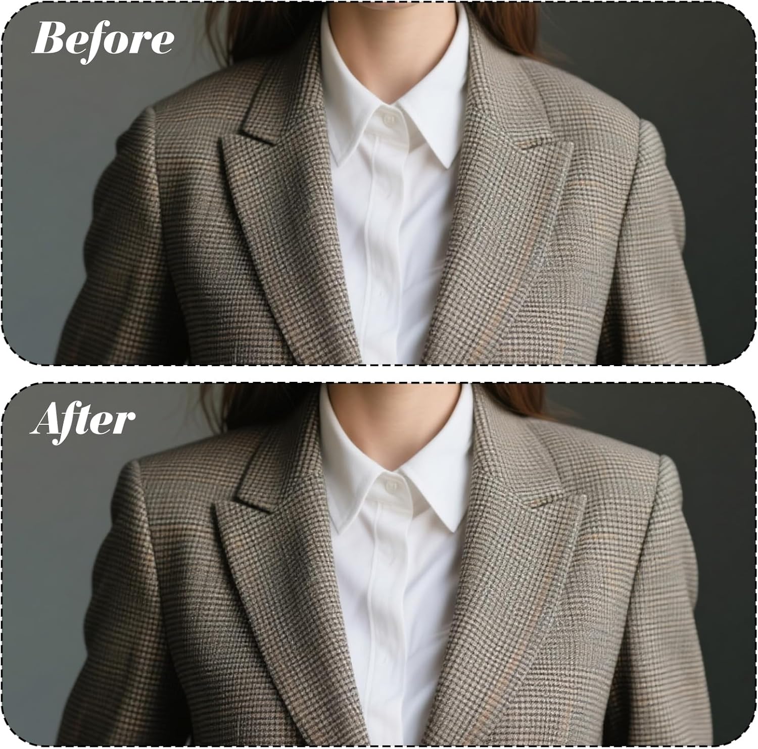 Nfvjfxz 3 Pairs Shoulder Pads, 0.59 Inch Thick Soft Sponge No Sewing Anti-Slip Detachable Reusable Shoulder Enhancer for Women Men Blazer Suit Coat Shirt Clothing Accessories (White+Black+Flesh Color) - Image 3