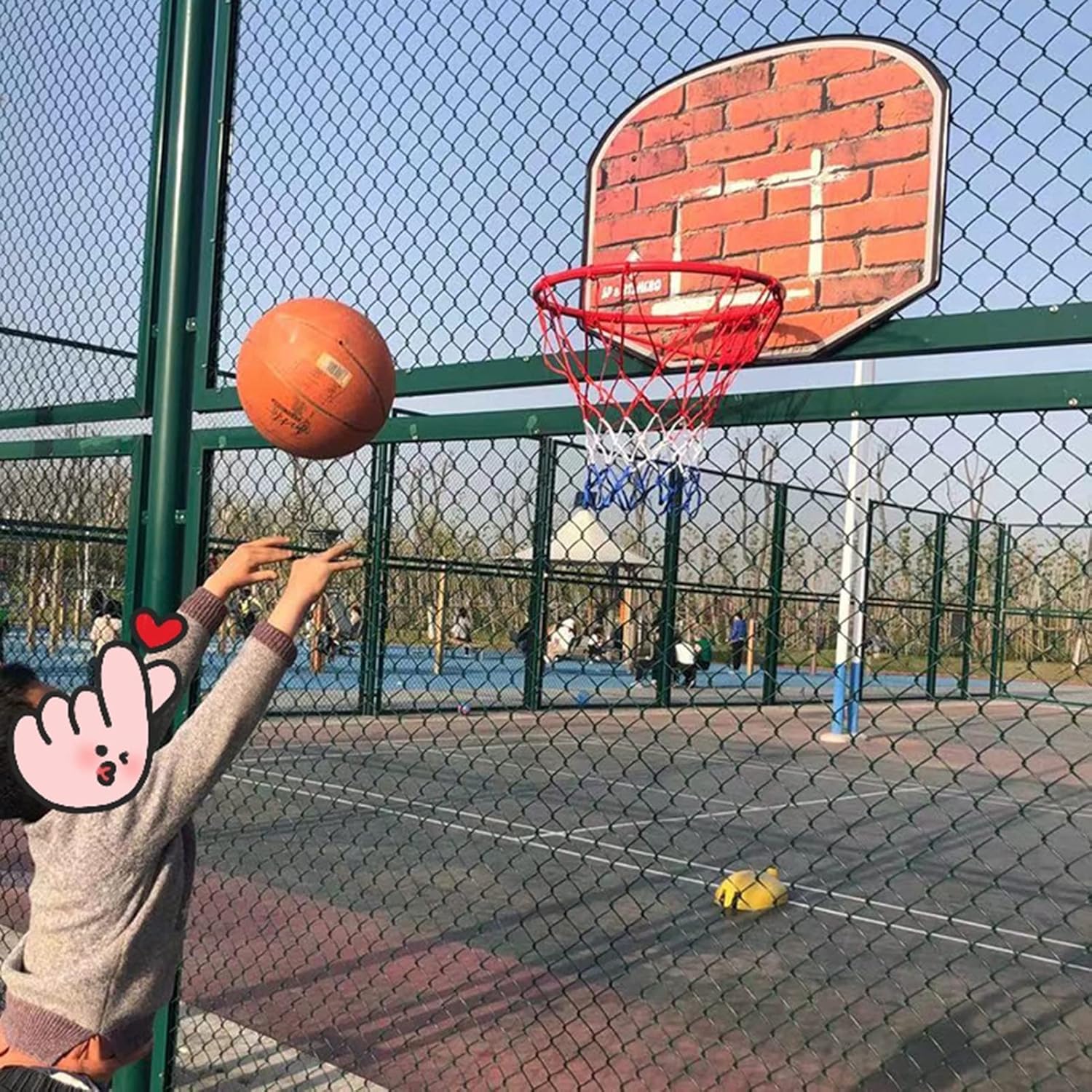 Mini Basketball Hoop for Door, Backboard Indoor Basketball Stand Wall Mounted, Portable Kids Basketball Goal for Indoor or Outdoor