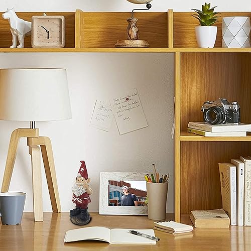 Miniatura 4 de Hanna's Handiworks Estatua de gnomo de Alabama Crimson Tide, figura de resina para interiores y exteriores, para decorar jardín, dormitorio,