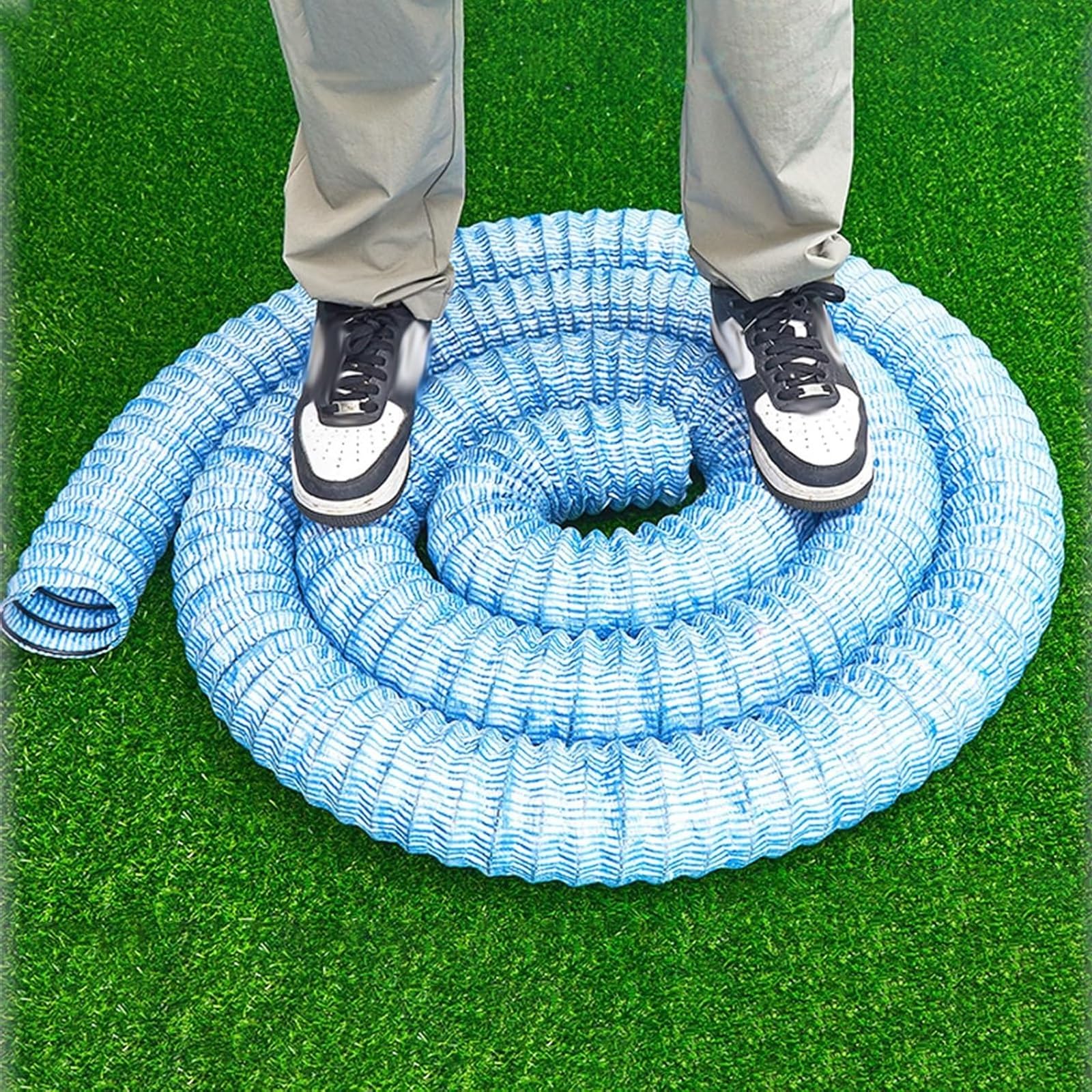 Ykeovcibi Dia 5Cm/2In Perforated French Drain Pipe, Flexible Corrugated Drain Pipe
