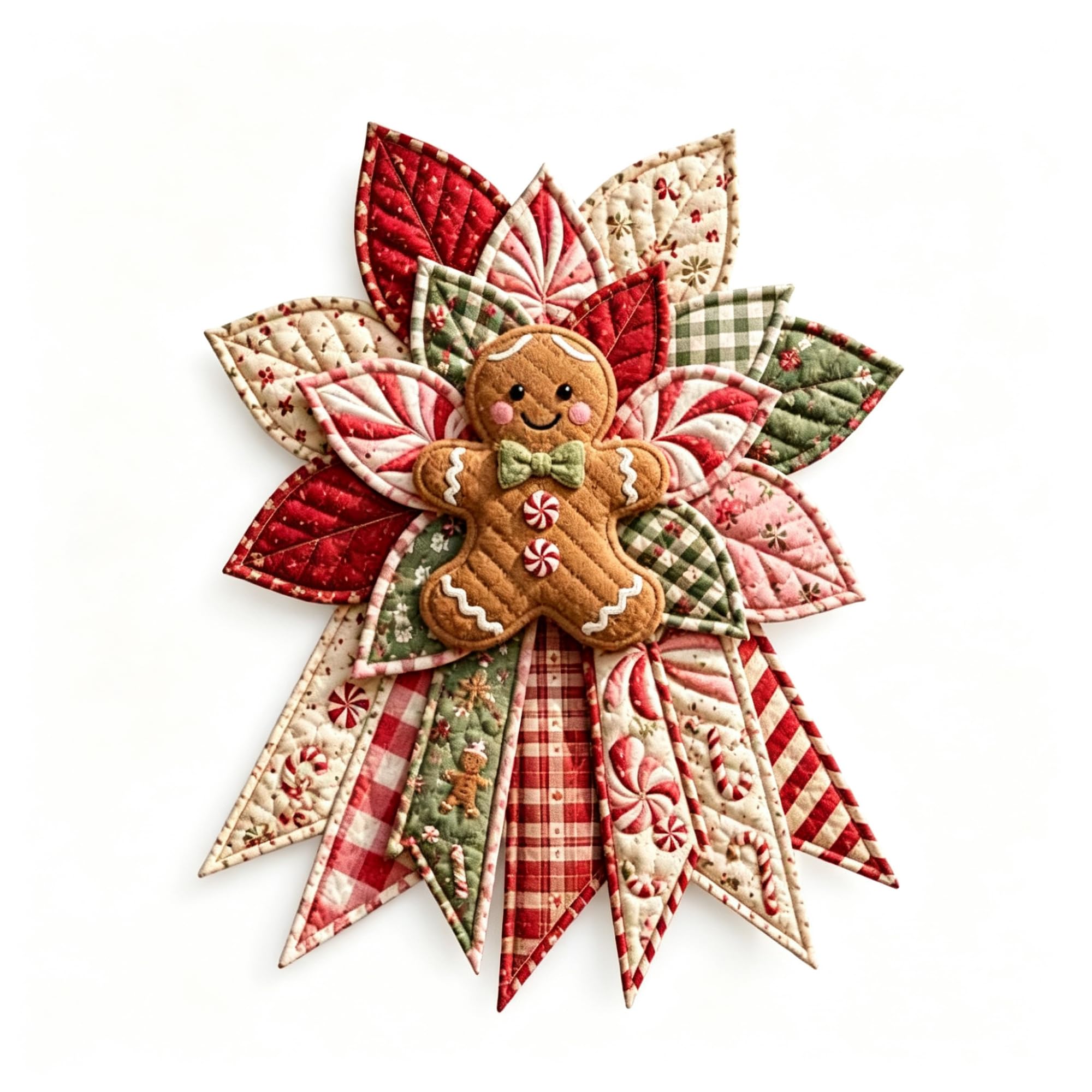 Quilted Christmas Tree Door Hanging Kit | DIY Wreath Sewing Project Kits