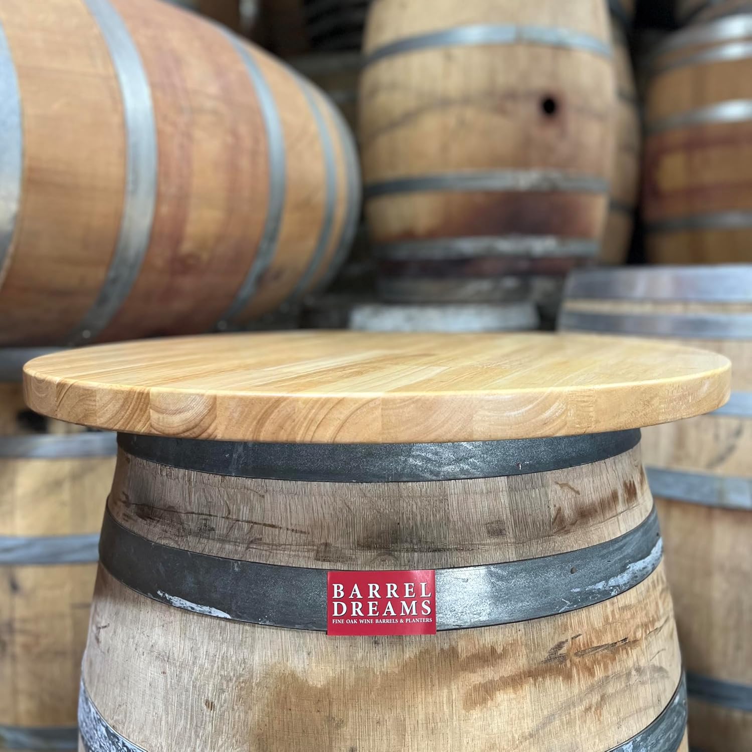 30" Solid Round Wood Top