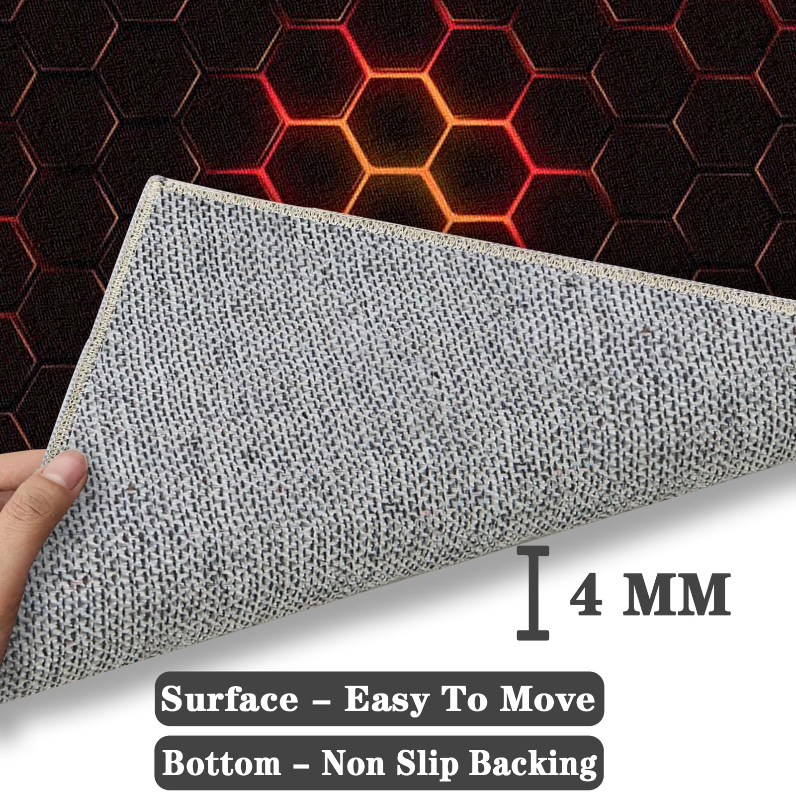 Bürostuhl Unterlage Gaming Teppich Stuhlunterlage 80 x 120 cmBodenschutzmatte für Hartböden & Teppich Bürostuhl Matte Kratzfest Bodenmatte rutschfest Bürostuhlunterlage Gamer Computerstuhl Teppiche