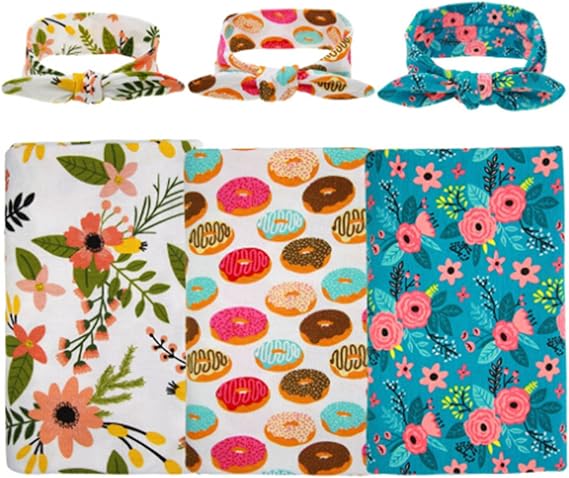 matching swaddle and bow