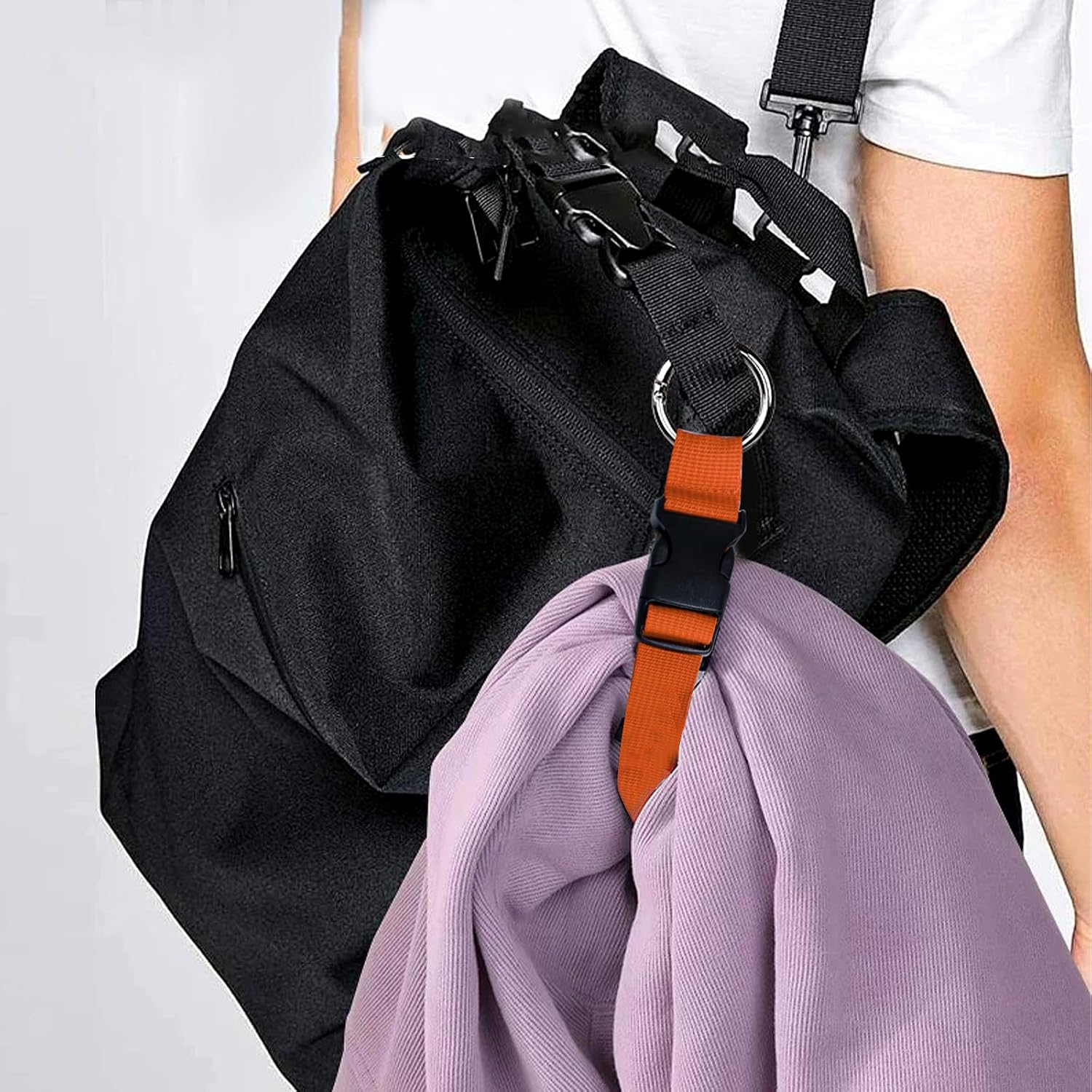 6 Pcs Travel Suitcase Strap, Luggage Nylon Straps Suitcase Belts to Attach Suitcase Bum Bag Extender Strap, Adjustable Strap for Bags