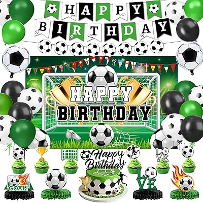 High-quality Soccer Fever themed decoration sets for party decorations and supplies