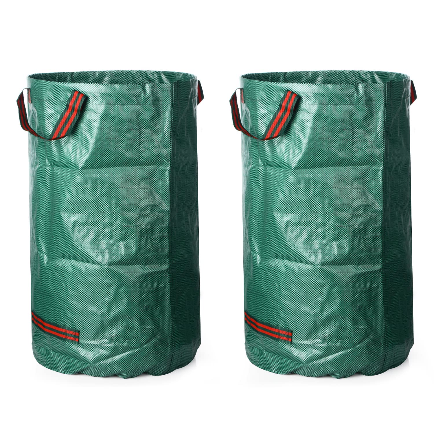 Sacchi Per Rifiuti Verdi Riutilizzabili 3 Sacchi Giardinaggio, Borsa Giardino 120L Set, Sacchi Giardinaggio Con Sacchi Pieghevoli Con Maniglie