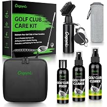 Pro Golf Club Care Kit with Golf Club Cleaner,Polish,Brush,Grip Cleaner,Golf Club Cleaning Kit Golf Accessories for Men, Golf Gifts for Golfers
