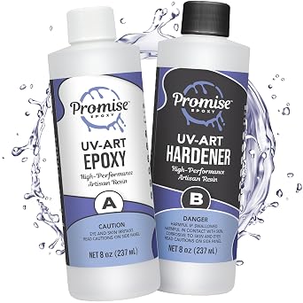 Promise Epoxy UV-Art Epoxy Resin 16 Oz Kit with Superior UV Resistance