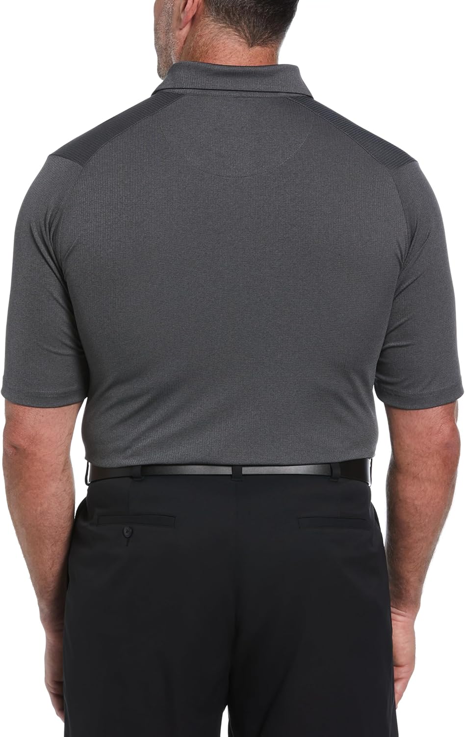 Callaway Men's Ventilated Classic Jacquard Short Sleeve Golf Polo, Stretch Seams, Moisture-Wicking (Available in Big & Tall)