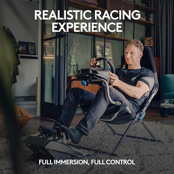 Logitech G G29 Driving Force Racing Wheel for PlayStation 4, PlayStation 3 and PC + Playseat Challenge X Racing Seat Edition - UK Plug - Black