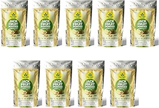 Rens Farms Well Matured Green Jackfruit Flour | Gluten-Free Raw Jackbulb Powder | Keto, Vegan, Diabetic Friendly Superfood | Jackfruit Powder | Natural & Preservative-Free | 250g x Pack of 9